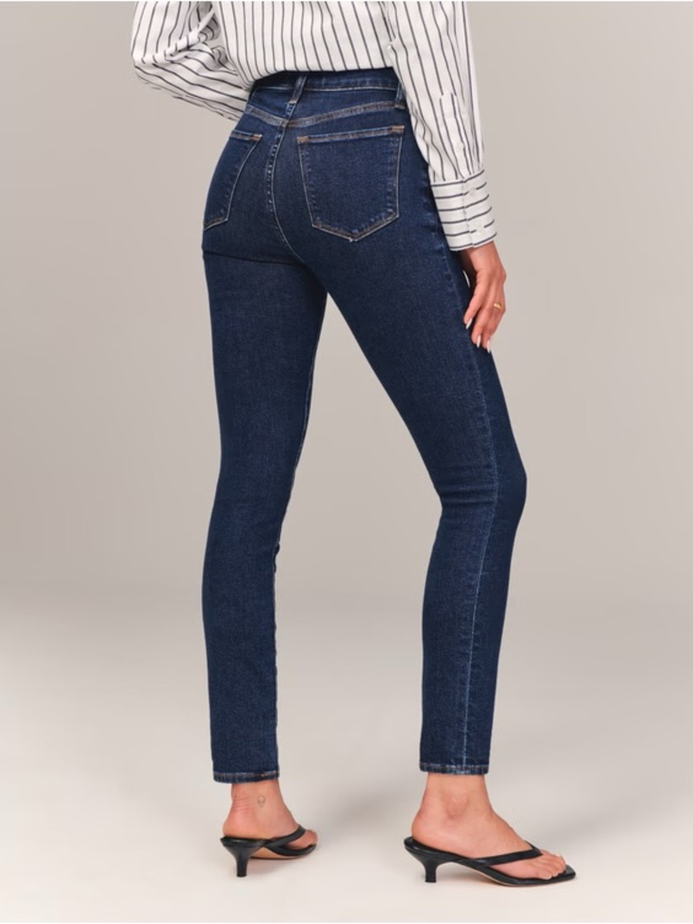 ABERCROMBIE & FITCH The Super Skinny Ankle High Rise 29/8R Curve Love - Picture 10 of 11